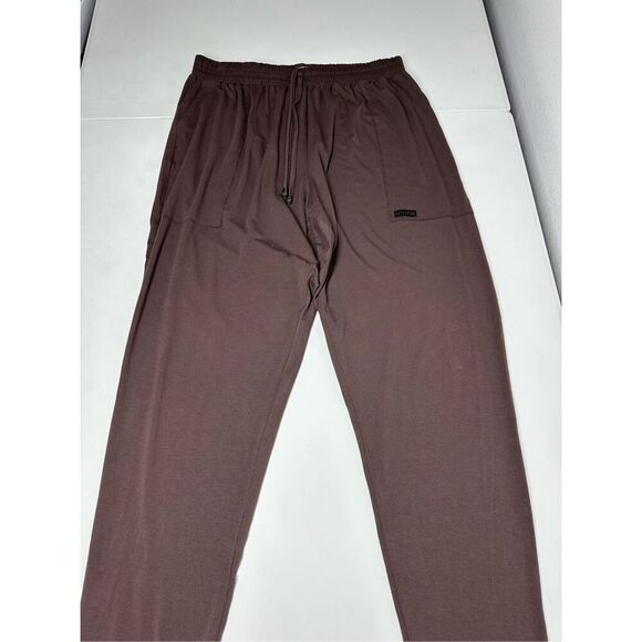 Patchwork Women's Pull On Drawstring Pants Brown Size  L See Description - Picture 7 of 14